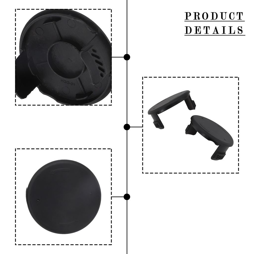 2 τεμ. Κάλυμμα Καπάκι Κασέτας Χορτοκοπτικού Για Ηλεκτρικά Χορτοκοπτικά Μπαταρίας Hyper Tough HT19-401-003-06