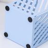 Pen Holder Nordic Style Electroplated Matte Finish Large Capacity Desk Organizer with Rubber Base Office Accessories