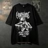 Summer Unisex Tshirts Goth Short Sleeve T Shirt Female Aesthetic Loose Punk Grunge Streetwear Gothic Harajuku Y2k Clothes Tops