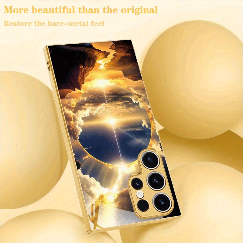 Mirror of the Sky High-end PhoneCase Electroplated Glass PhoneCase for Samsung Galaxy S26 S25 S24 S23 S22 S21 FE,Ultra,Plus
