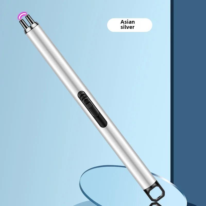 

Електрична акумуляторна запальничка для свічок, плазмова дугова запальничка для свічок, кухні, кемпінгу, з Type-C срібний