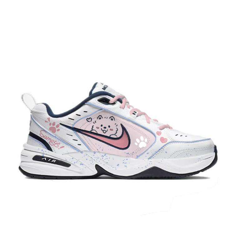 Nike Air Monarch 4 Textile, Synthetic Leather, Split Cow Leather Slip Resistant, Abrasion Resistant, Height Increasing 415445-102(Team183-)