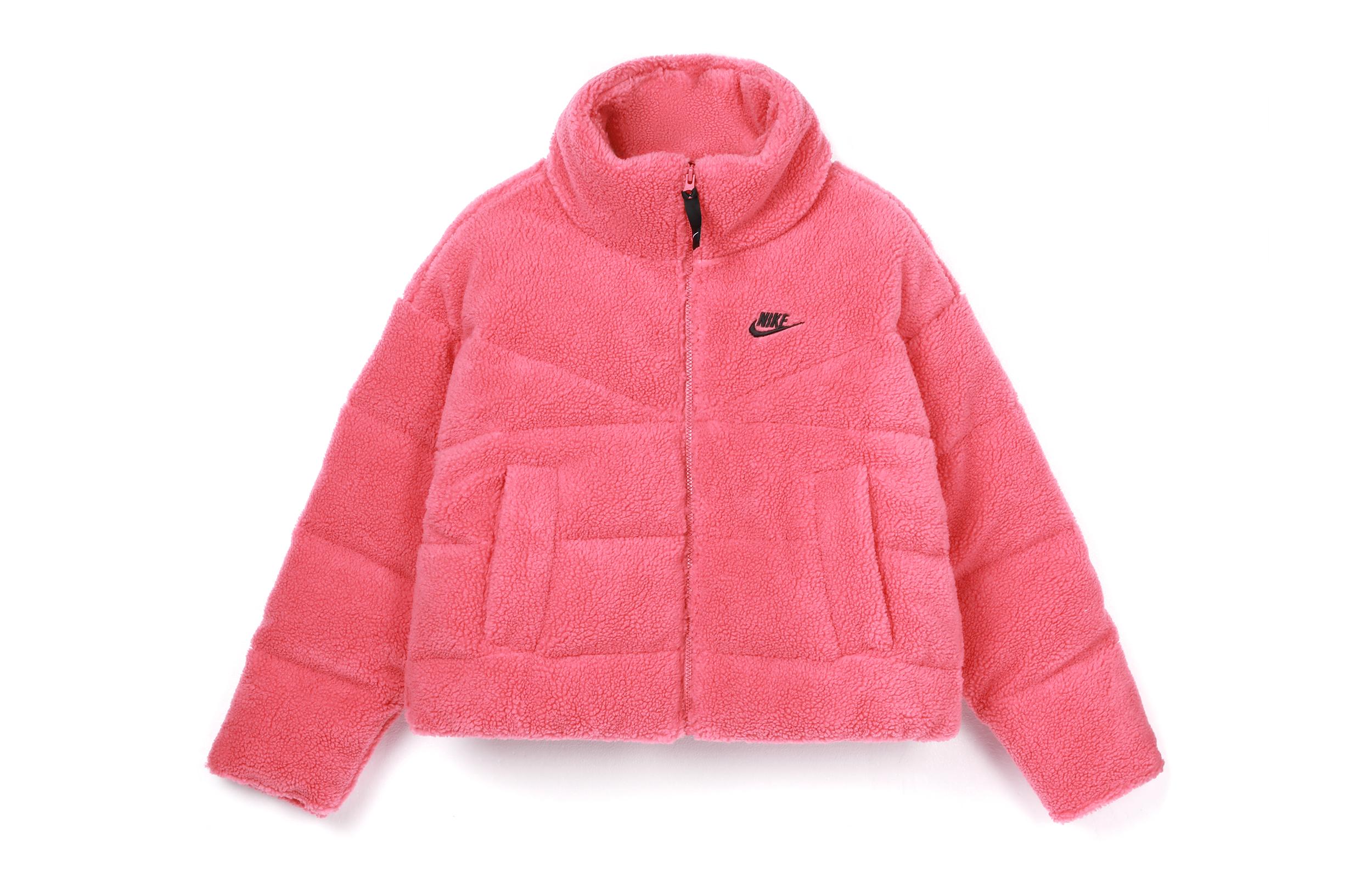 Nike Down Jackets Women s Vintage Pink Stand Collar Moderate Other DD4655-622 XL