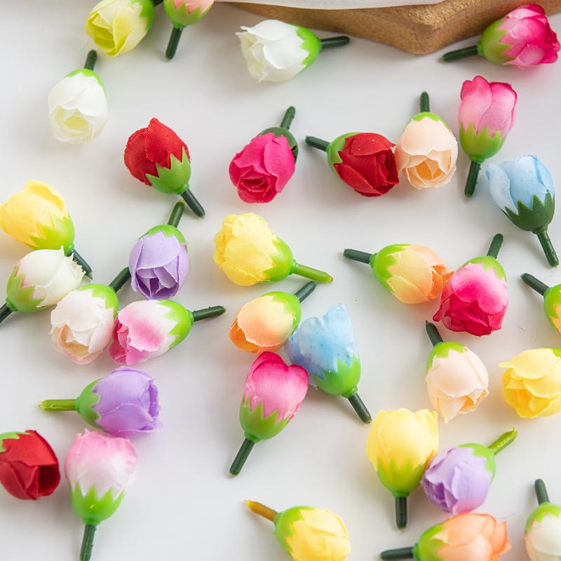 10/50pcs Artificial Flowers Silk Rose head for Home Christmas Garland wreath Wedding bridal bouquet Party diy gift Decoration