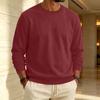 Heren Sweatshirt met Voering en Ronde Hals Casual Kleur Pullover