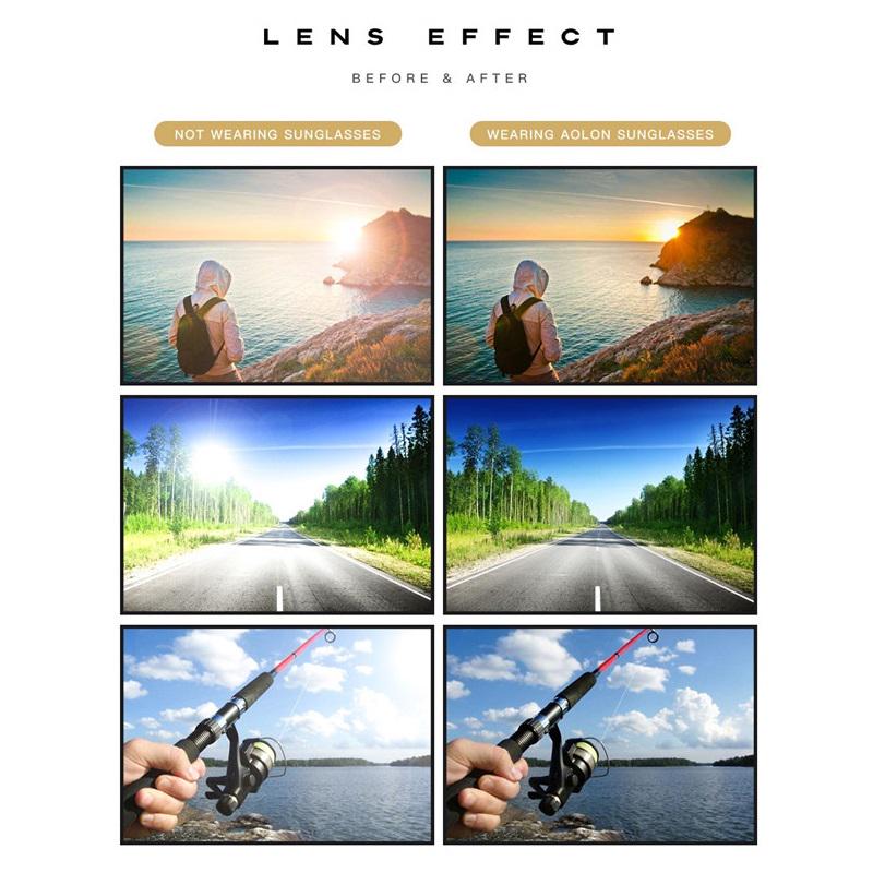 aoron Gafas de sol polarizadas fotocromáticas con marco de aluminio para hombres que conducen gafas antideslumbrantes