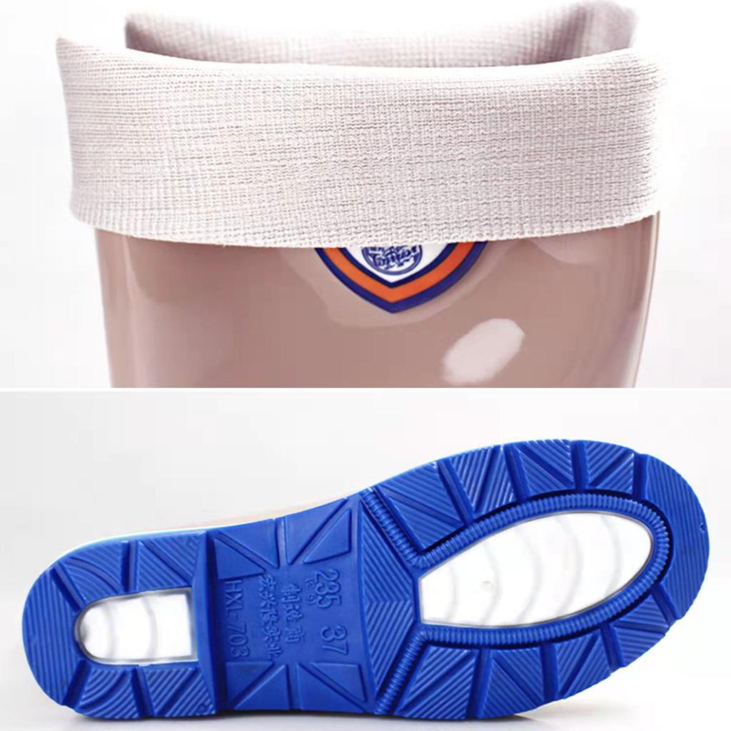 Rain shoes rain boots adult Korean version tall water shoes non-slip flat heel water boots