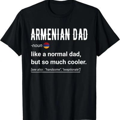 Mens Armenian Dad Definition Shirt - Funny Armenian Daddy Flag T-Shirt
