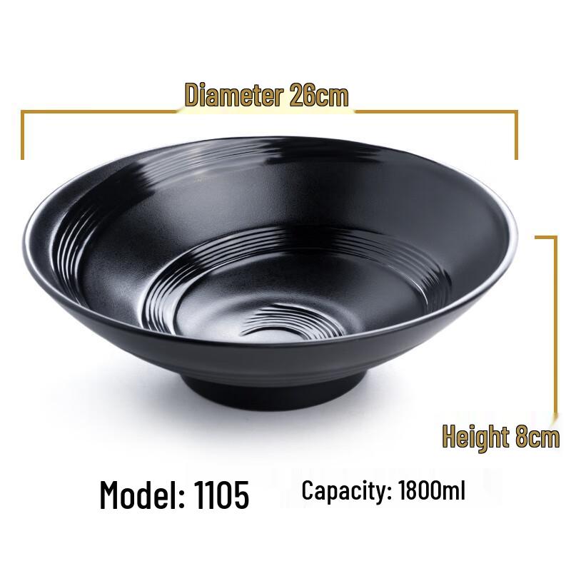 MOLUONA Commercial Melamine Noodle Bowl