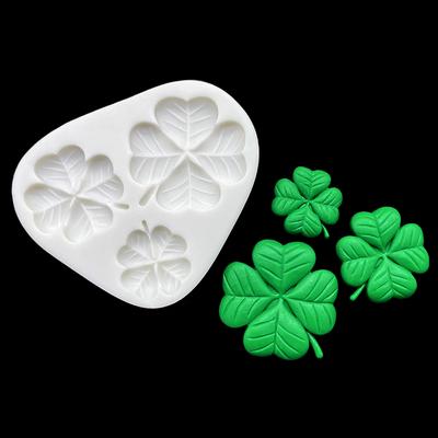 Trojlístek Čtyřlístek Svatý. Silikonová forma na Den svatého Patrika Fondant Čokoláda Sugarcraft Forma Nástroje na zdobení dortů