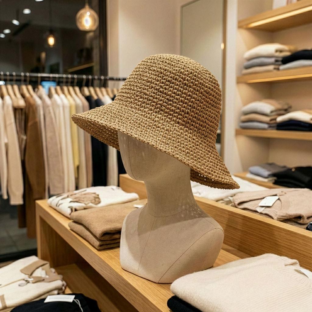 Nomad Sari Floppy Straw Sun Hat – Natural Coffee