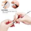 Stainless Steel Dual-Ended Cuticle Pusher Nail Care Dead Skin Removal Hangnail Trimming Shaping Tool