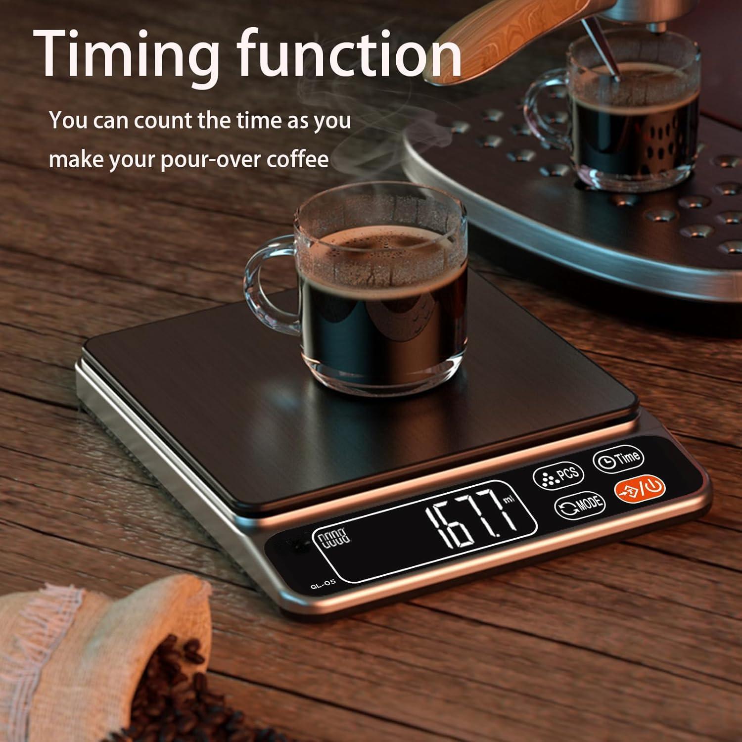 

High-Precision Kitchen Scale with LCD Display, 0.01g Accuracy, Ideal for Baking and Jewelry. 3000g/0.1g