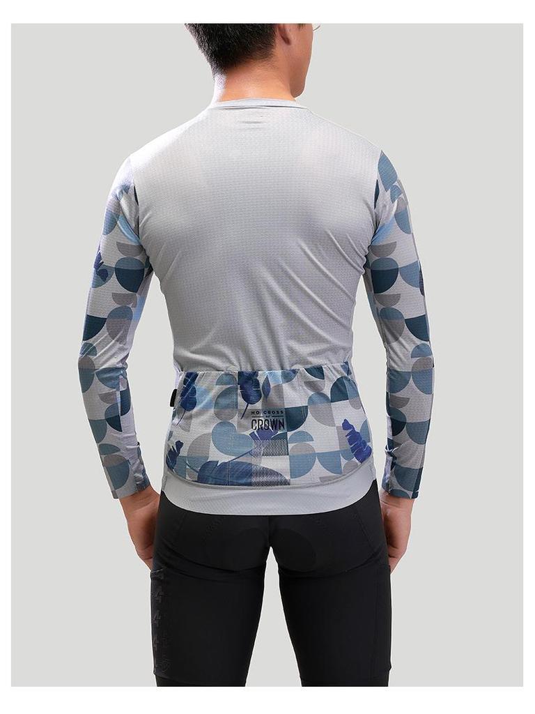 2023 Lampada Men's Long Sleeve Cycling Jersey - Summer/Autumn, Lightweight Road Bike Top