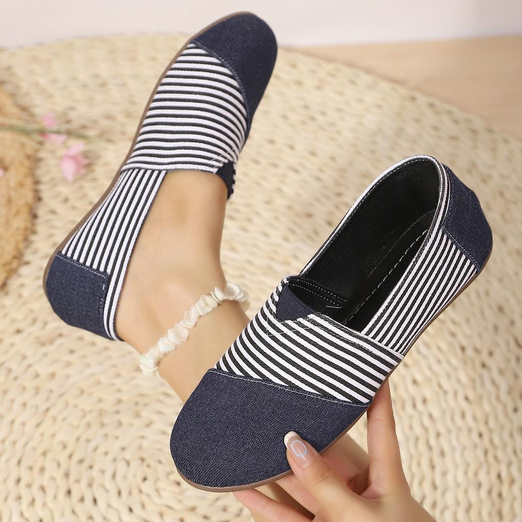 Women Flats Espadrilles Patchwork Slip Op Loafers 2025 New Lightweight Outdoor Shoes Women Comfort Summer Sneakers Women