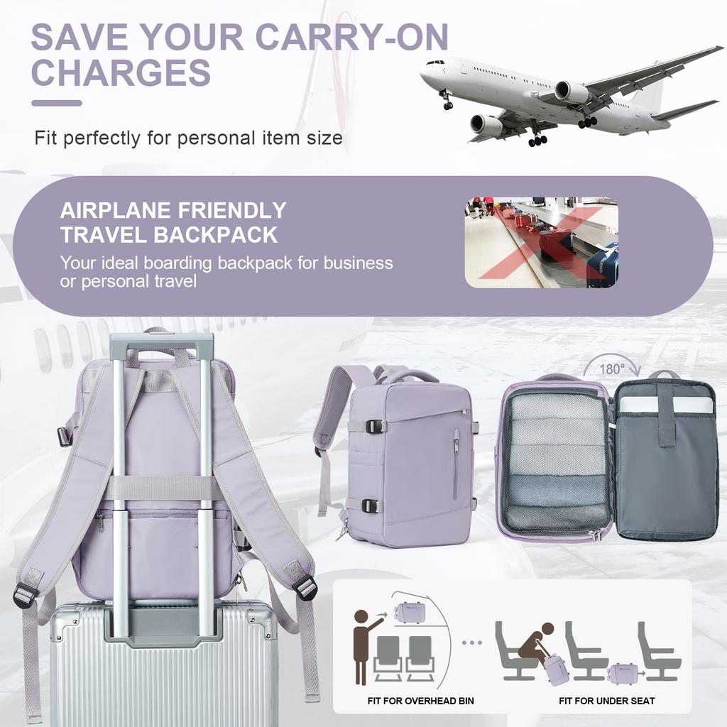 Flight Approved 40x20x25 Cabin Backpack Business Computer Bag Travel Backpack for Women Men, College Back to School Backpack,Bag