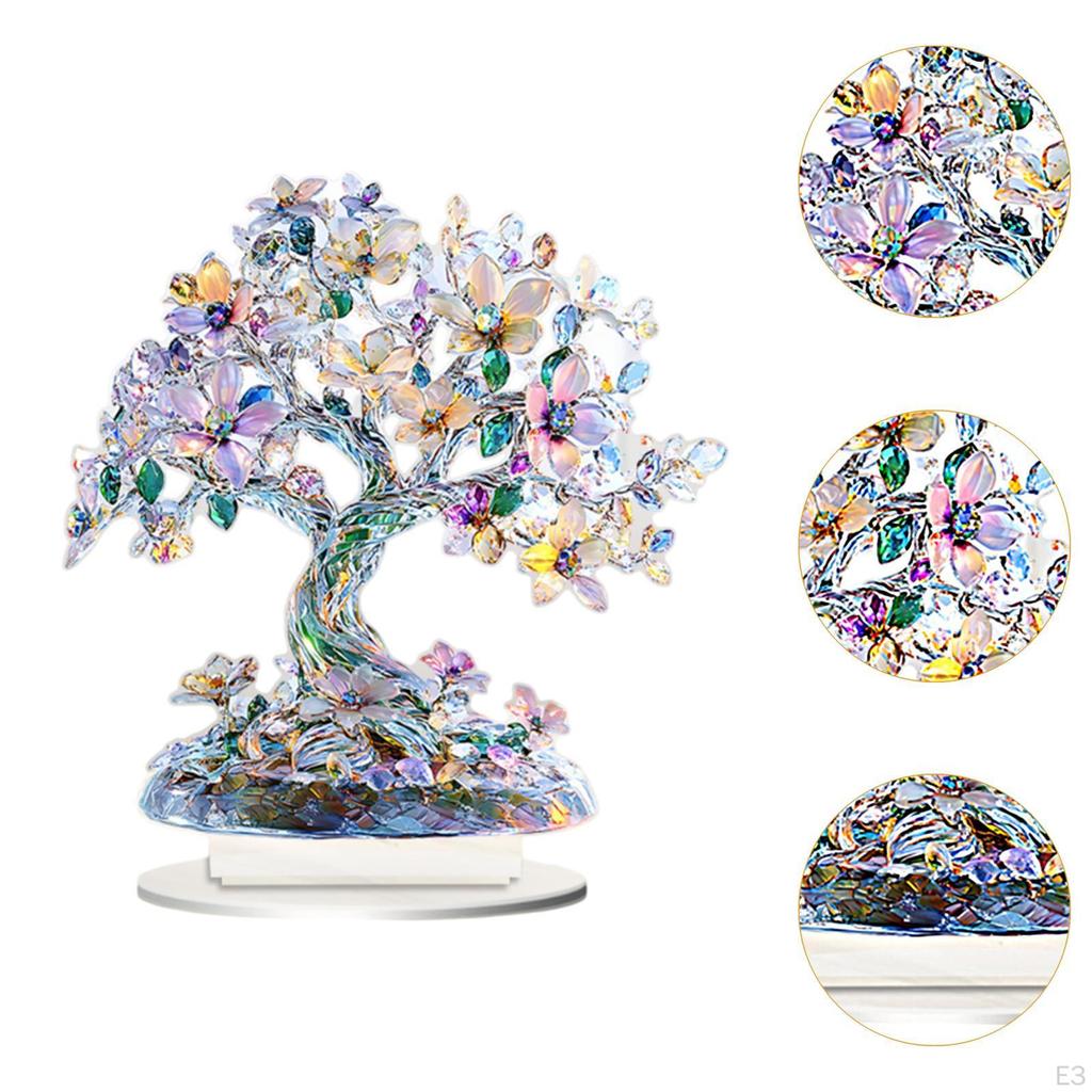 2D Flat Sign Acrylic Tree Decor for Home Centerpiece