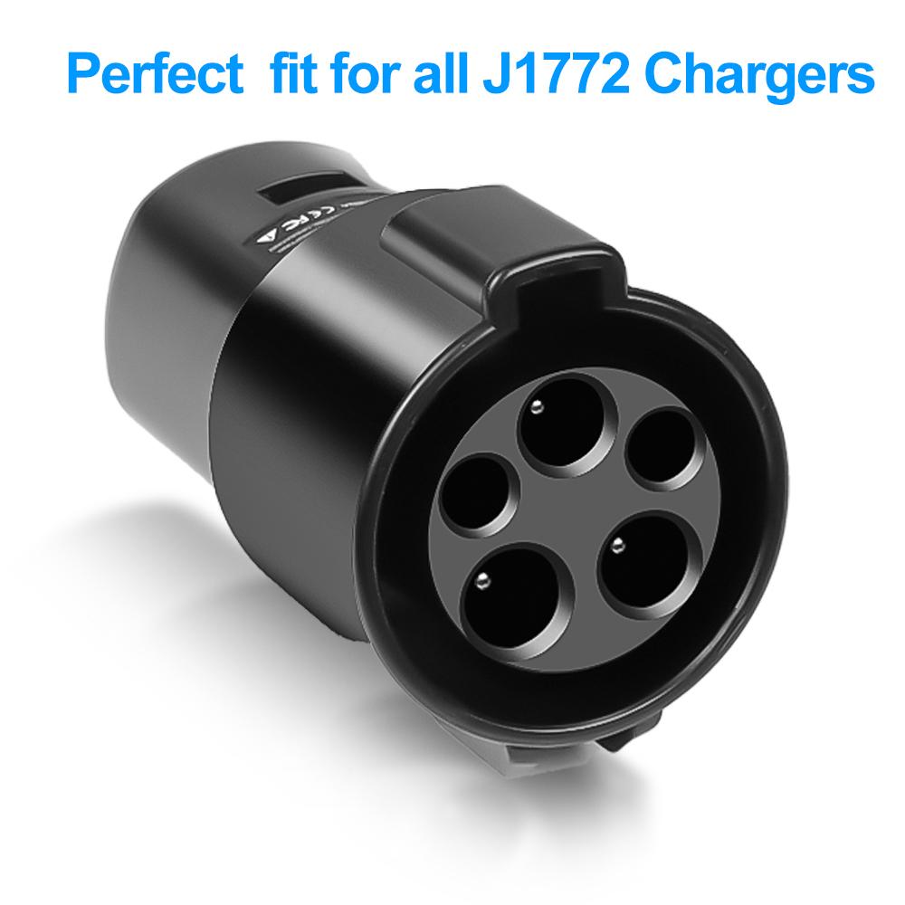 For Teslas Type1 J1772 to Model X Y 3 S Electric Vehicle Charging Adapter for EV Charger Connector EVSE Conversion Gun Socket