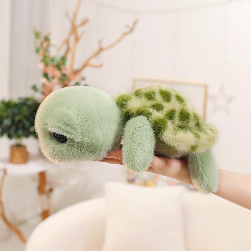22/28/40CM Niedliches Schildkröten-Stofftier mit großen Augen Weicher, bequemer Stoff Schildkröte Niedliches Meerestier Schöne Geschenke Heimdekoration