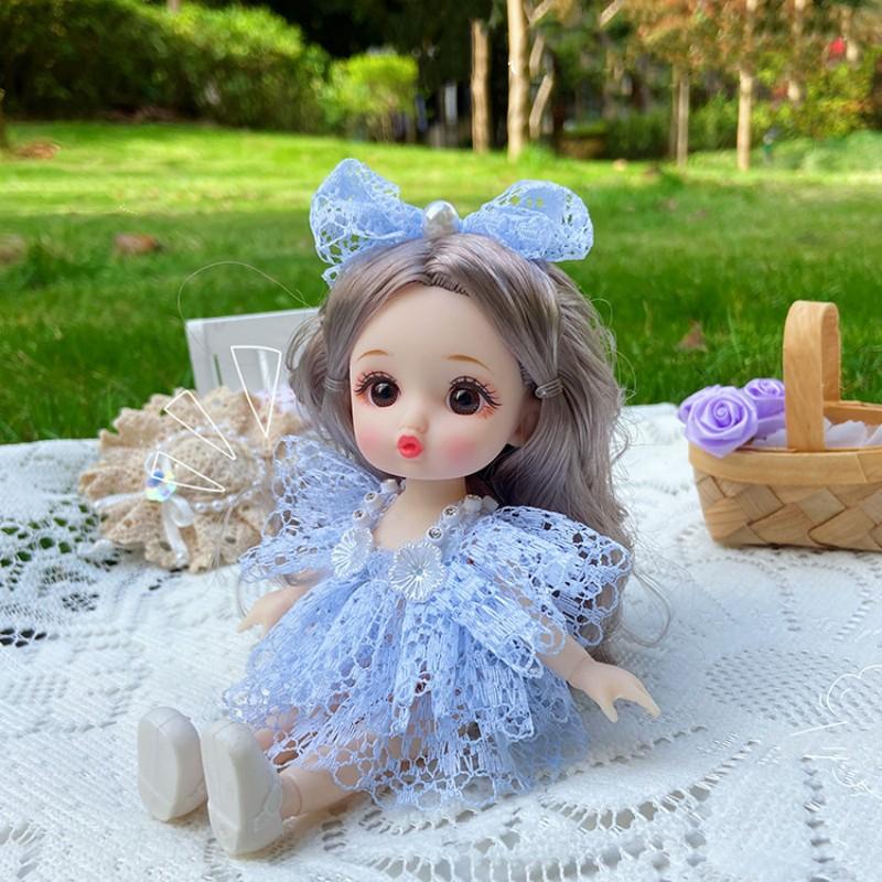 

17cm Adorable Fashion Doll featuring Clothes plus Shoes Movable 13 Joints Adorable Sweet Facial Girls Birth Date Present Children Playthings Princess