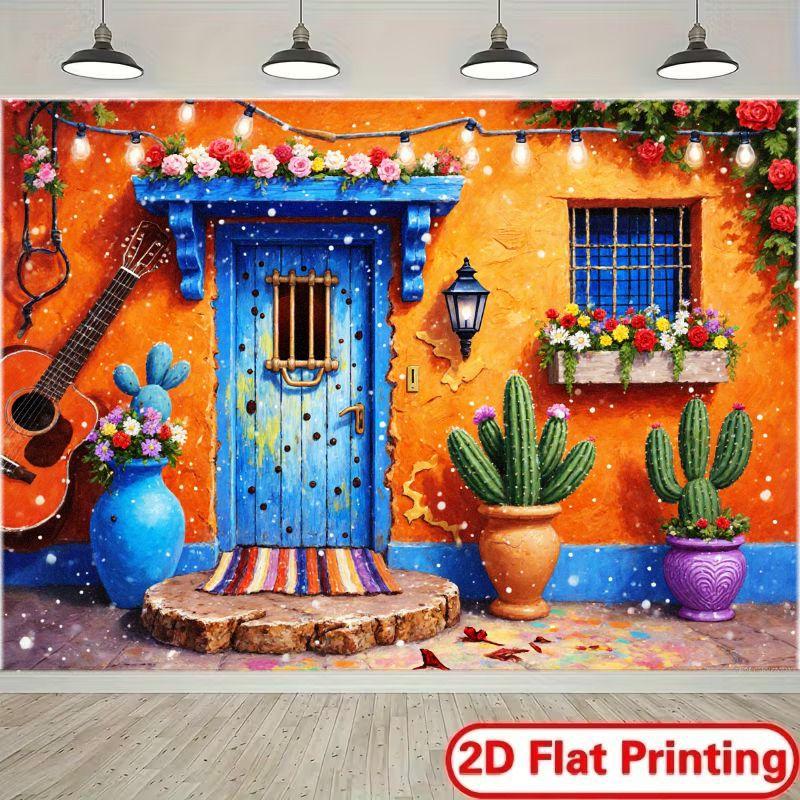 2D plane, 1 piece of vibrant and imaginative background fabric, suitable for festival decoration