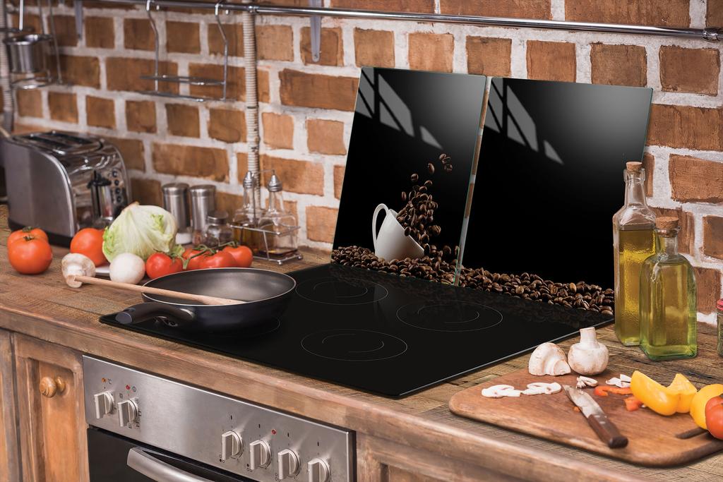 GLASPLATTA SKYDD FÖR SPIS 90x52 KAFFE
