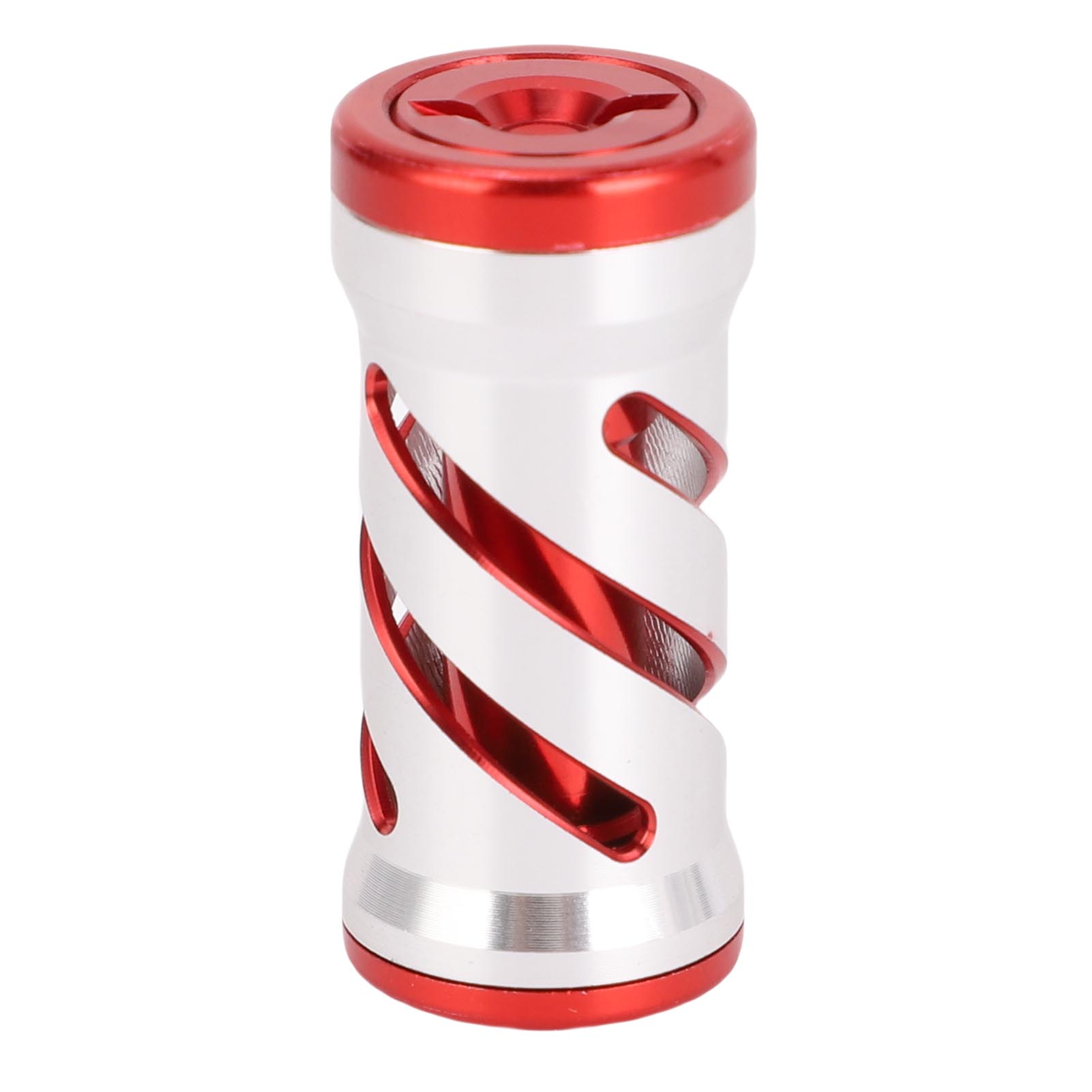 

Ручка катушки для рыбалки, сплав, легкая, износостойкая, спиральный узор, рукоятка катушки, шарик, серебристый, золотистый Silver Red