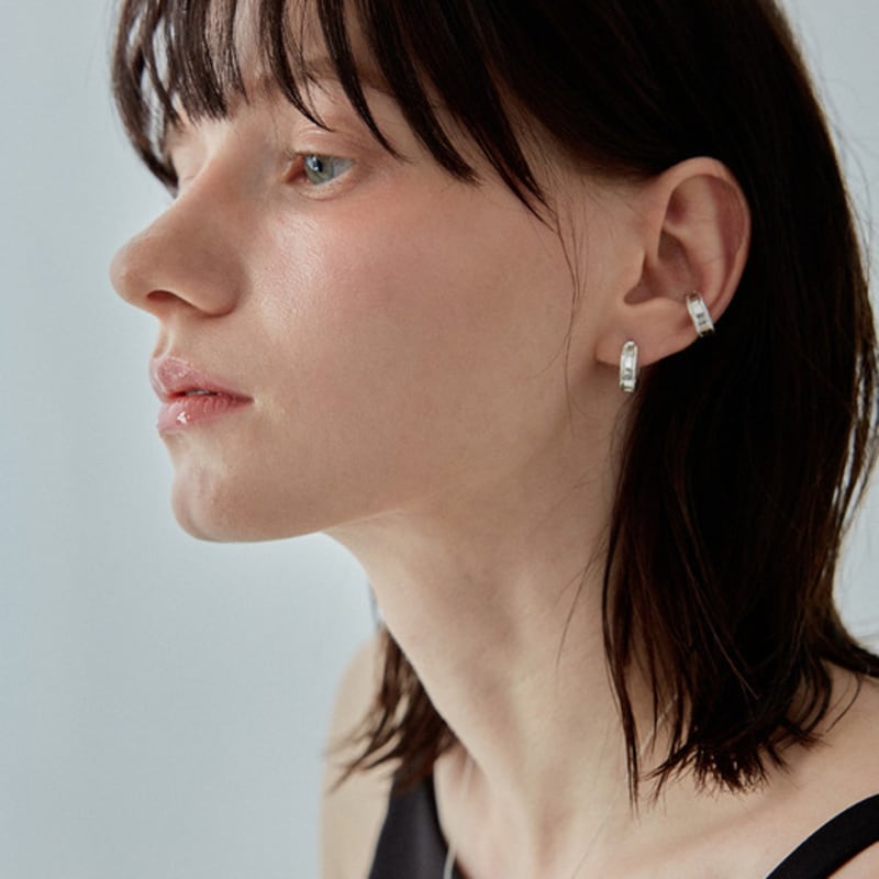 TIERNO E.001/SIGNATURE TAG ONE TOUCH EARRING
