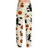 Men's Halloween Printed Drawstring Pajama Pants - Comfortable Sleepwear with Fun Halloween Pattern for Lounging and Sleeping At Home
