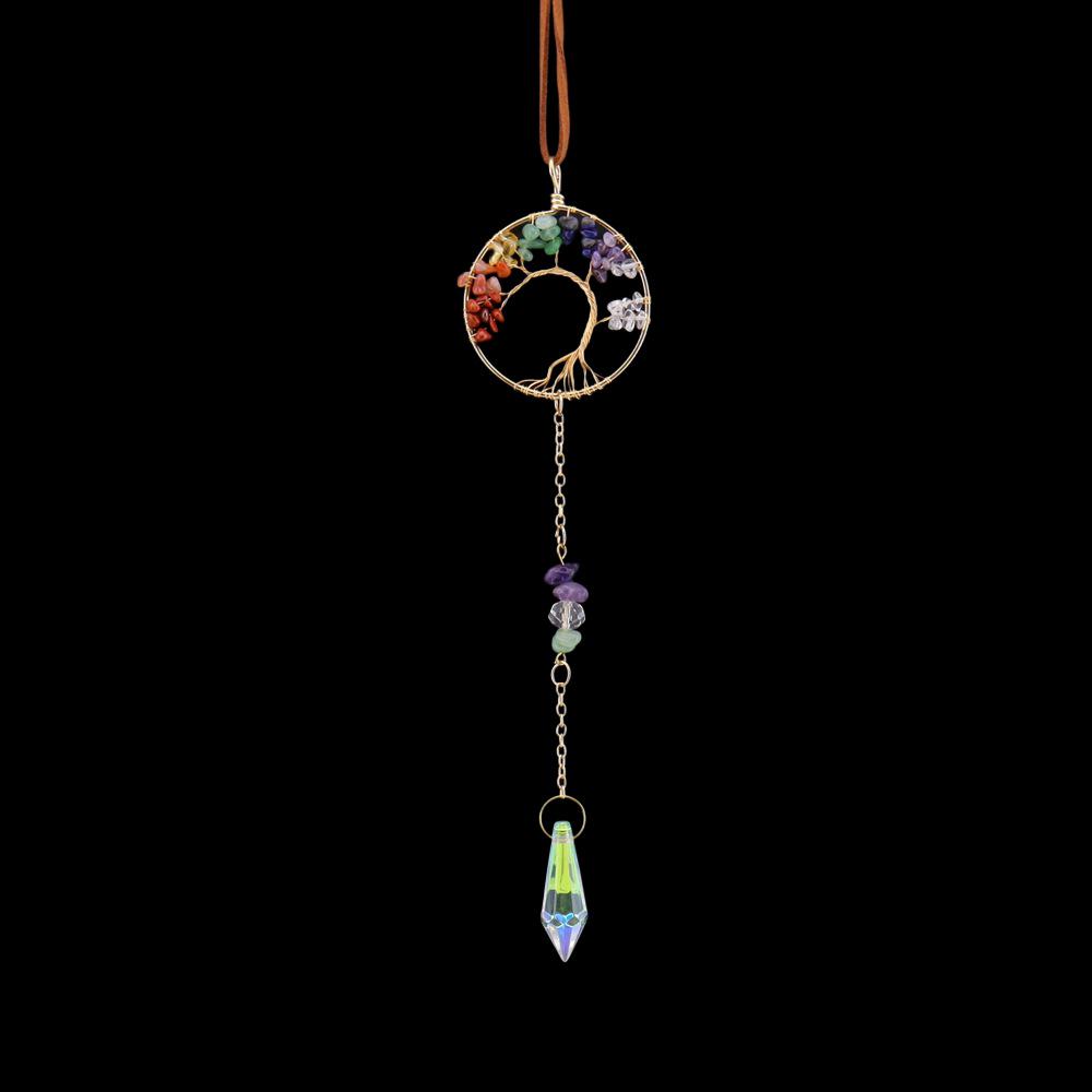 Crystal Tree of Life Sun Catcher Pendant - Indoor Window Garden or Car Decoration