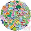 100Pcs/Set Q Baby Funny Dinosaur Series 01 Stickers DIY Scrapbooks Album Decor Decals Stickers