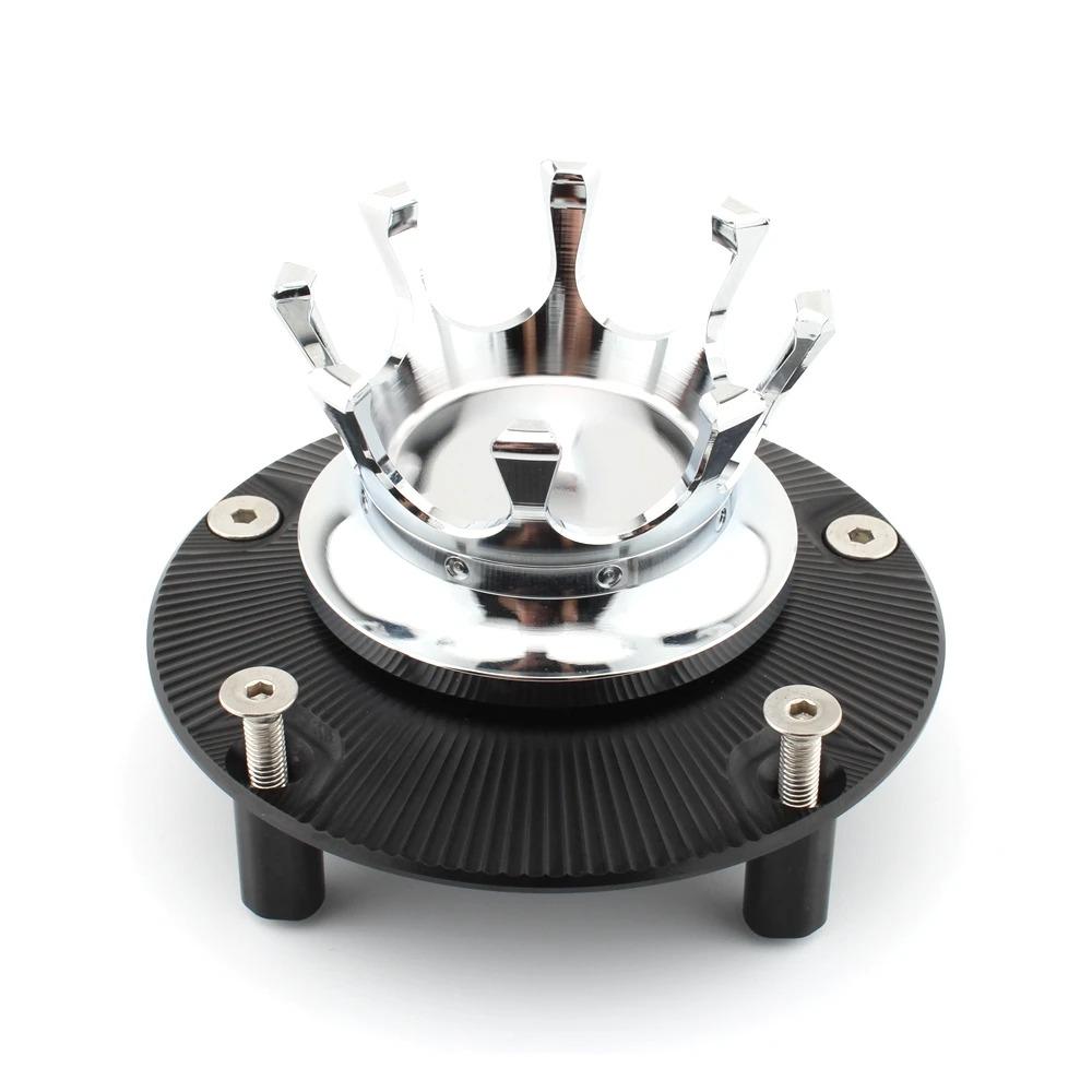 FoR Harley X350 X 350 Flat Tracker 2023- Motorcycle CNC Aluminum alloy King Crown Gas Oil Cap Fuel Tank Cover