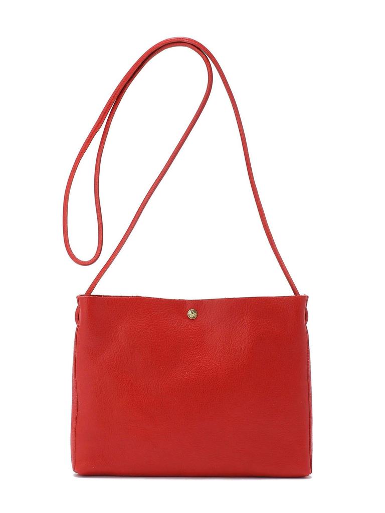 Geantă de umăr Crossbody Pochette Piele naturală Unisex Alb Alb [IL BISONTE]