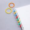 Durable Double-Ring Plastic Binder Rings, 50 Pack for Planner