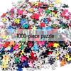 1000-Piece Adult Christmas & Halloween Round Jigsaw Puzzle Decompression Toy