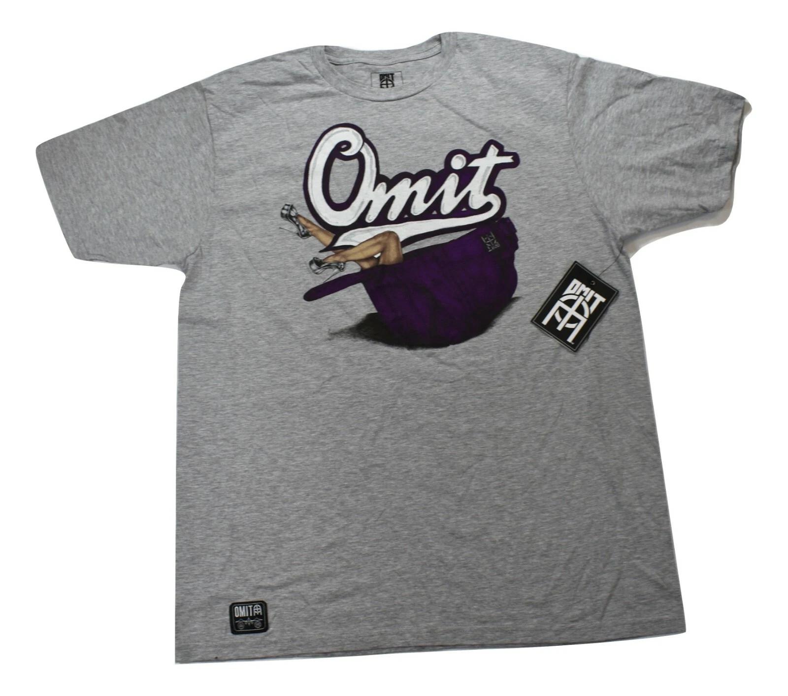 Omit Mens Snatch Back Gray Shirt New L 4XL