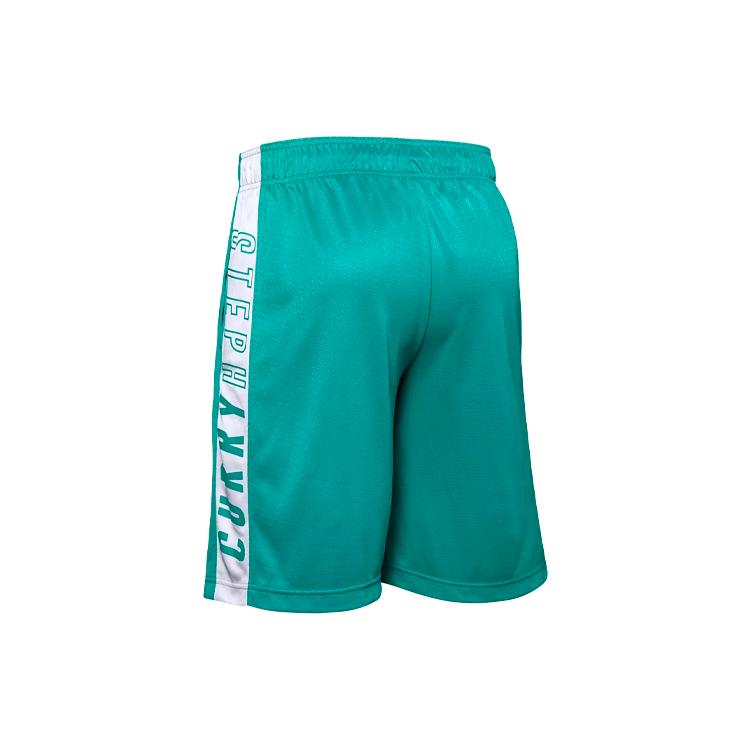 Under Armour Wordmark Basketball Shorts Men's Green Moderate Straight Fit Pants 1350993-454