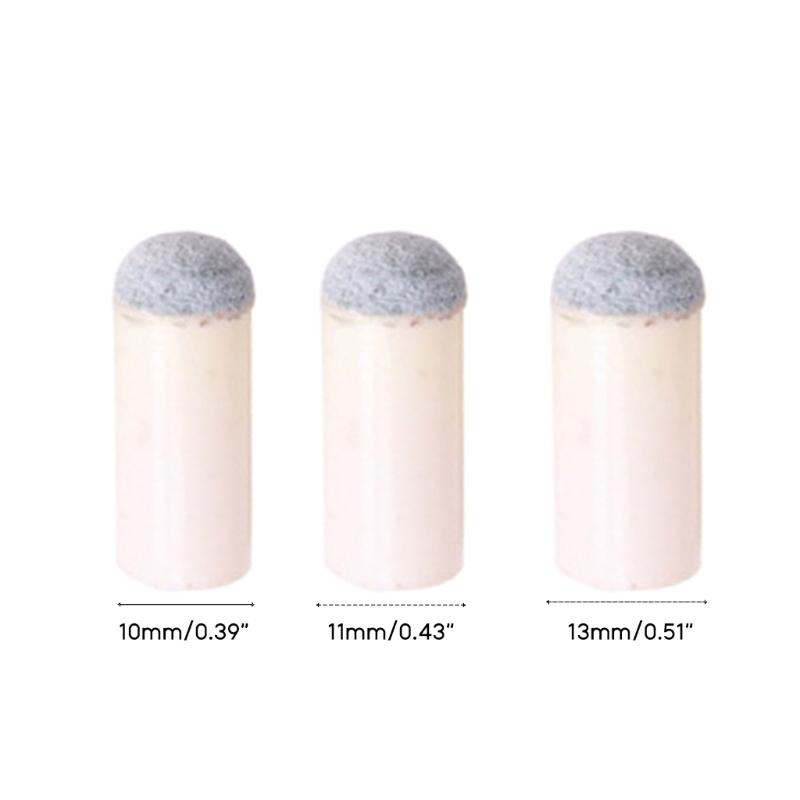 10pcs Slip On Pool Cue Tips Replacement Billiard Cue Tips Snooker Cue Ferrules Billiard Accessories Easy to Install