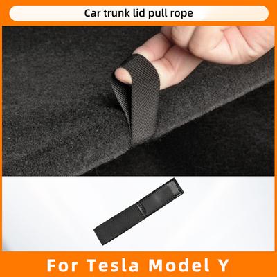 For Tesla Model Y Juniper 2021-2026 Rear Trunk Lid Rope Trunk Cover Auxiliary Handle Modification Accessories