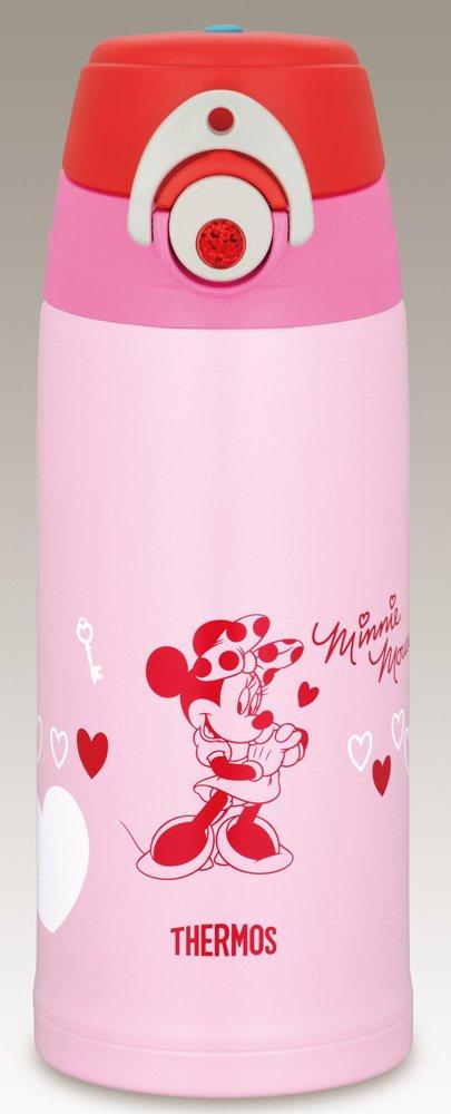 THERMOS Vacuum Insulated Disney Rose Red RR 2-Way Bottle, Minnie, 0.63L/0.6L, FFG-600WFDS
