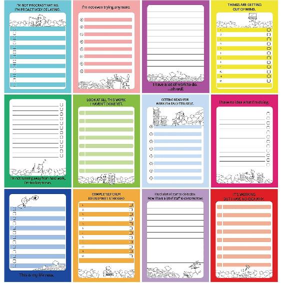 Yeaqee 12 Pcs Funny Notepads for Coworkers Fun Novelty Note Pad Sarcastic Memo Pads Funny to Do List Notepad Assorted Funny Office Gift for Coworkers