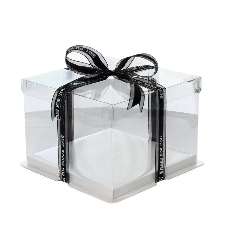 Transparent Cake Packaging Boxes with Lids