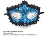 Lace Handheld Masquerade Masque with Stick Butterfly Sequin Half Face Eye Cushion for Women Carnival Venetian Prom Halloween Cosplay Parties
