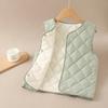 Kids Thickened Warm Padded Sleeveless Cardigan Vest For Boys And Girls