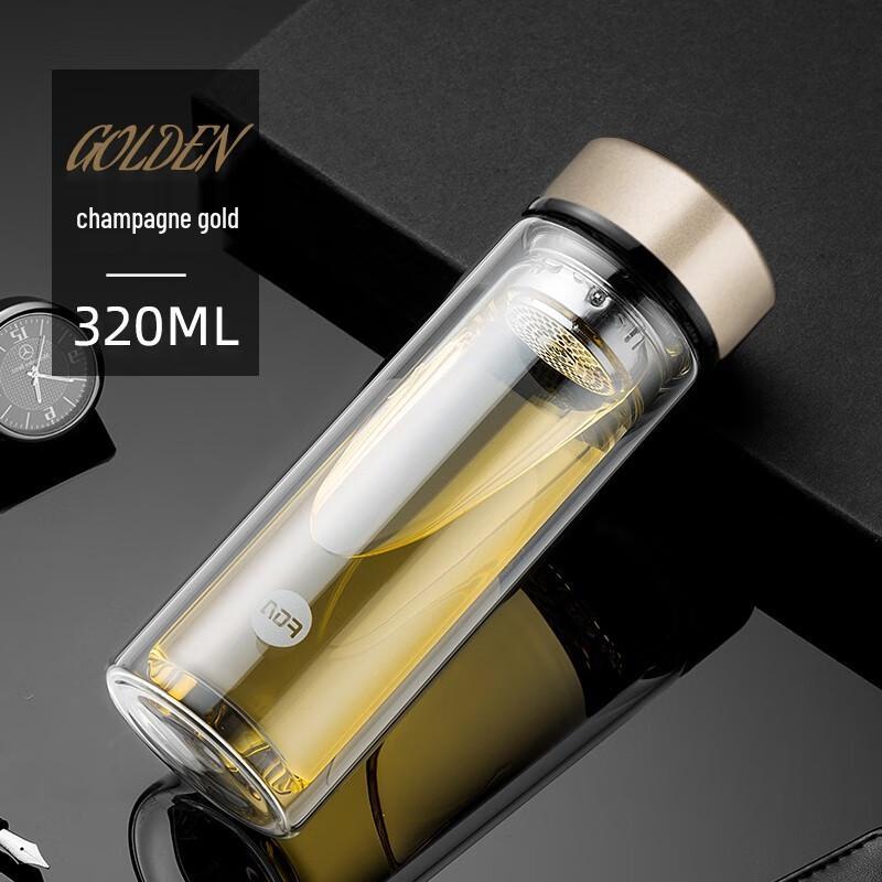 

FUGUANG FAB3005-320 Double-Layer Glass Cup