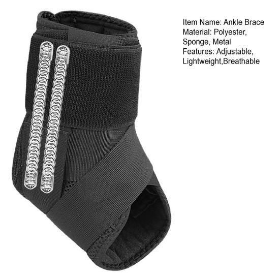 Ankle Brace Adjustable Ankle Support for Sprains Plantar Fasciitis Achilles Tendonitis Breathable Outdoor Sports Ankle Compression Sleeve