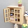 Miniature Wooden Cabinet Model For Dollhouses Accessories DIY Craft Project Bedroom Living Room Tiny House Scene Decoration