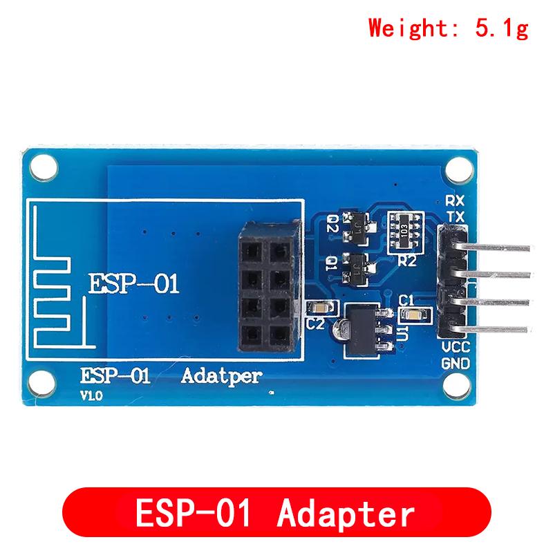 ESP8266 ESP-01 ESP01 Serial Wireless WIFI Module For Arduino Transceiver Receiver Adapter Board Raspberry Pi UNOR3 One 3.3V 5V