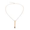 Anxiety Breathing Necklace for Meditation Stress Relief Stainless Steel 6cm Pendant Calming Mindful Necklace Rose Gold