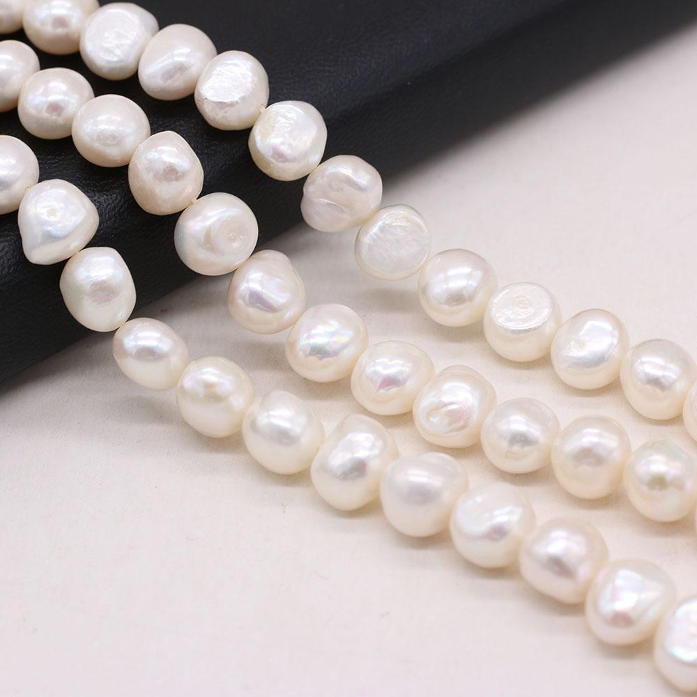 1String, Nugget Pearls, 10–11 Mm, Boho Natural Freshwater Pearl Beads, for DIY Necklaces, Bracelets, Anklets, Jewelry Making, 36cm